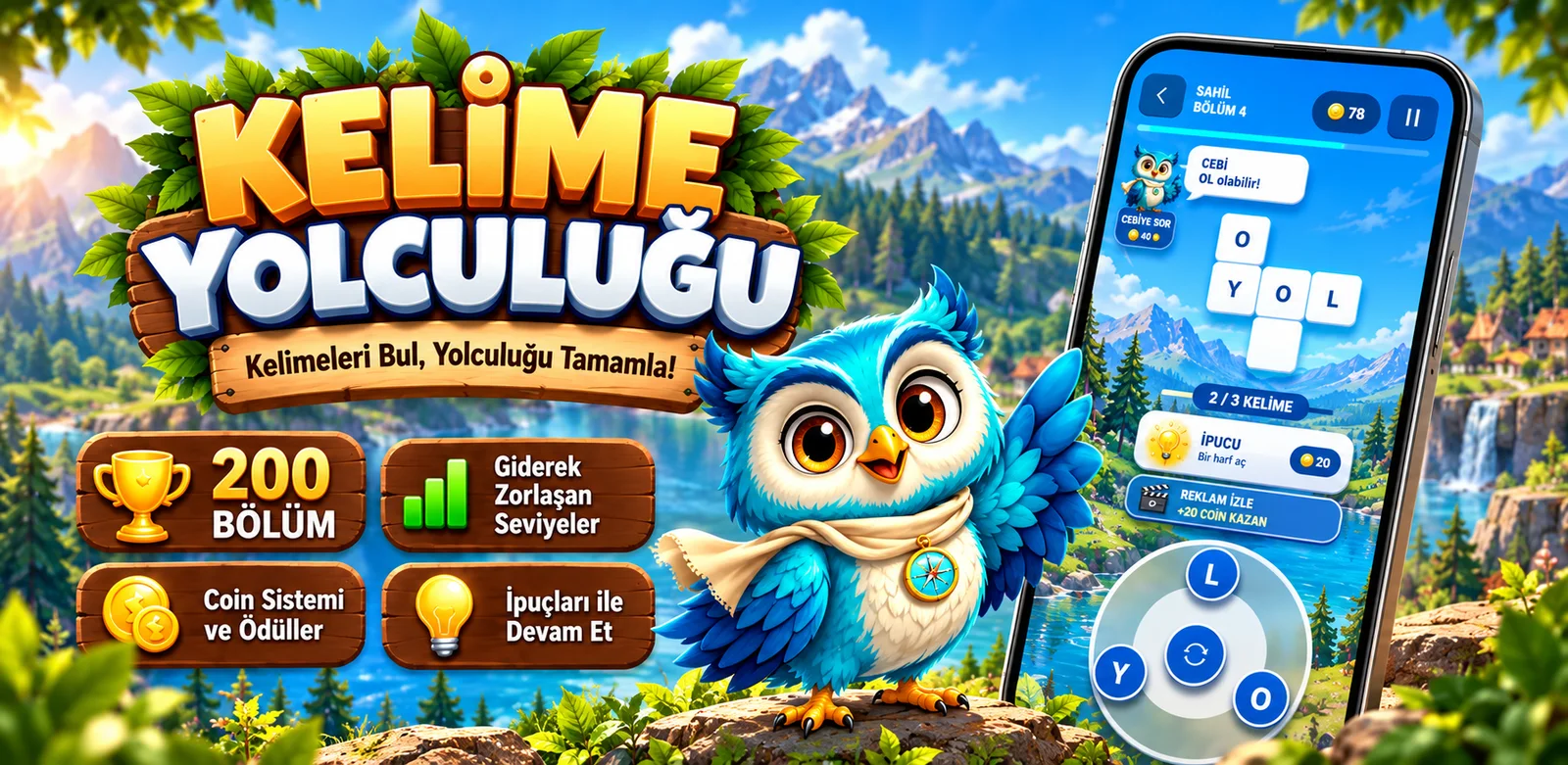 Kelime Yolculuğu — Kelime Bulmaca Oyunu